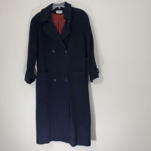 Capri Petites 100% Wool Navy  Coat, Size 10